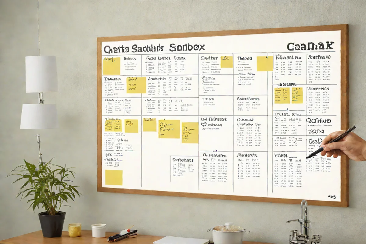 The Visual Sandbox Glass-Chalk Marker Calendar The Visual Sandbox Glass-Chalk Marker Calendar - Moody Dark Bathroom Ideas