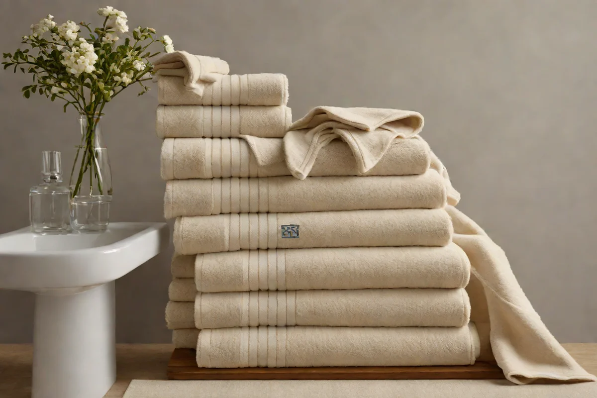 Custom Monogrammed Linen Towel Stacks Custom Monogrammed Linen Towel Stacks - Moody Dark Bathroom Ideas