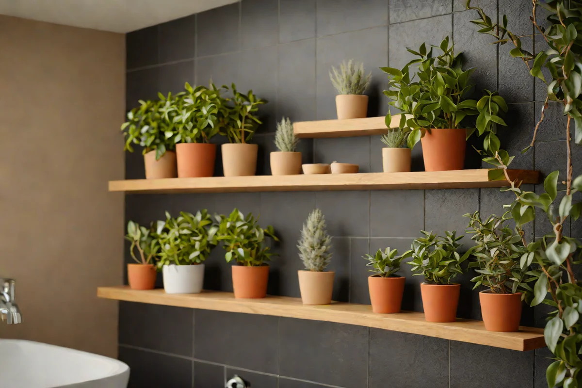 The Fragrant Scent-Scaping Herbal Shelf Inset The Fragrant Scent-Scaping Herbal Shelf Inset - Moody Dark Bathroom Ideas