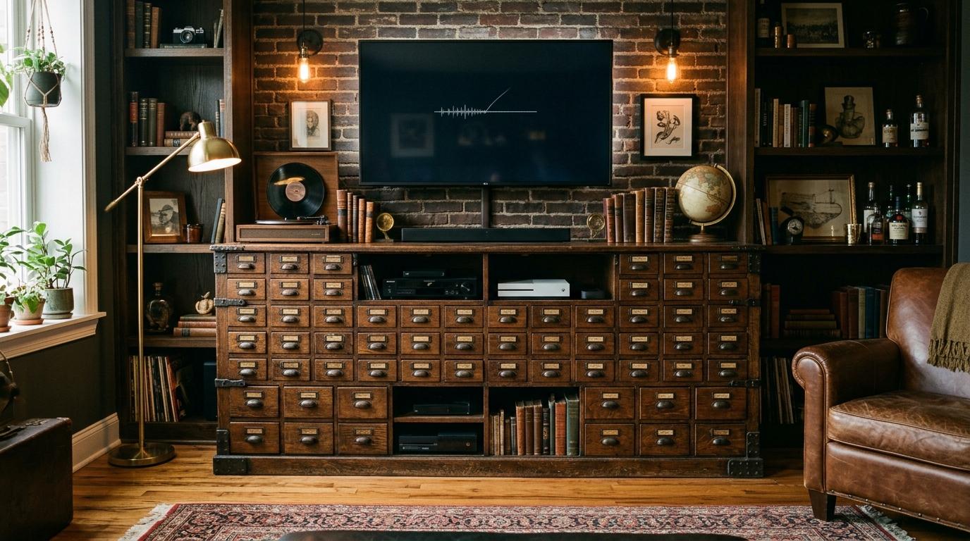 Ornate Cast-Iron Apothecary Cabinet Storage