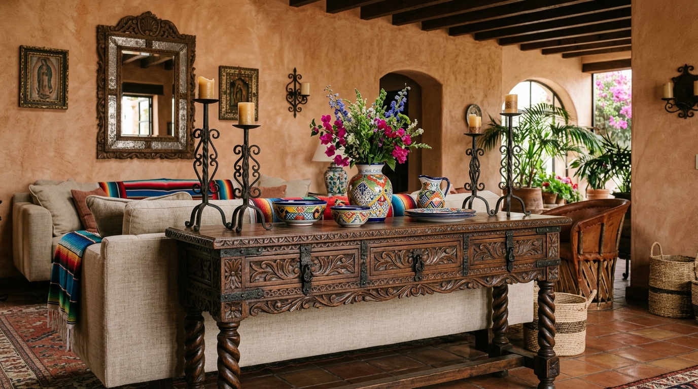 Ornate Wooden Console Tables