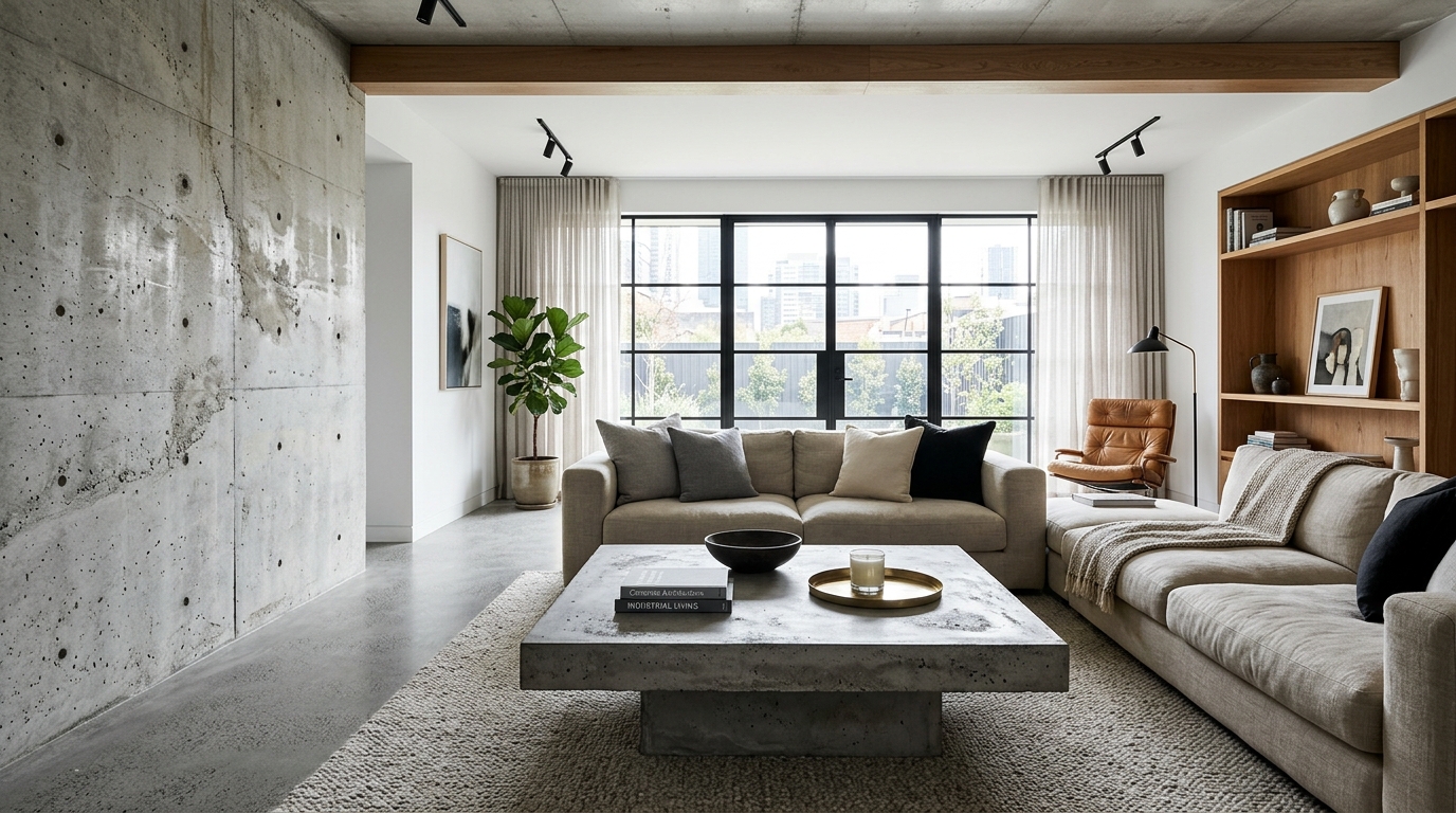 Raw Concrete Architectural Elements
