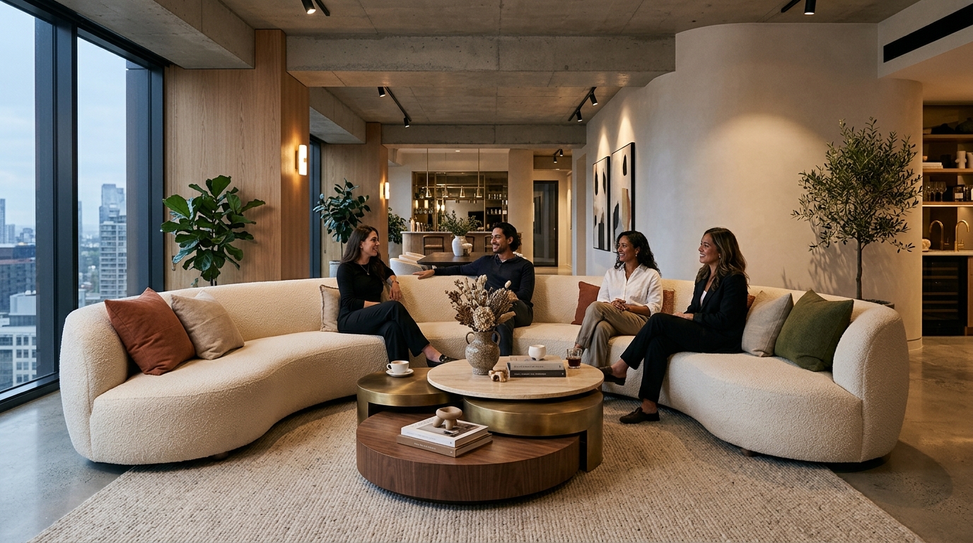 Sculptural Organic Curved Seating