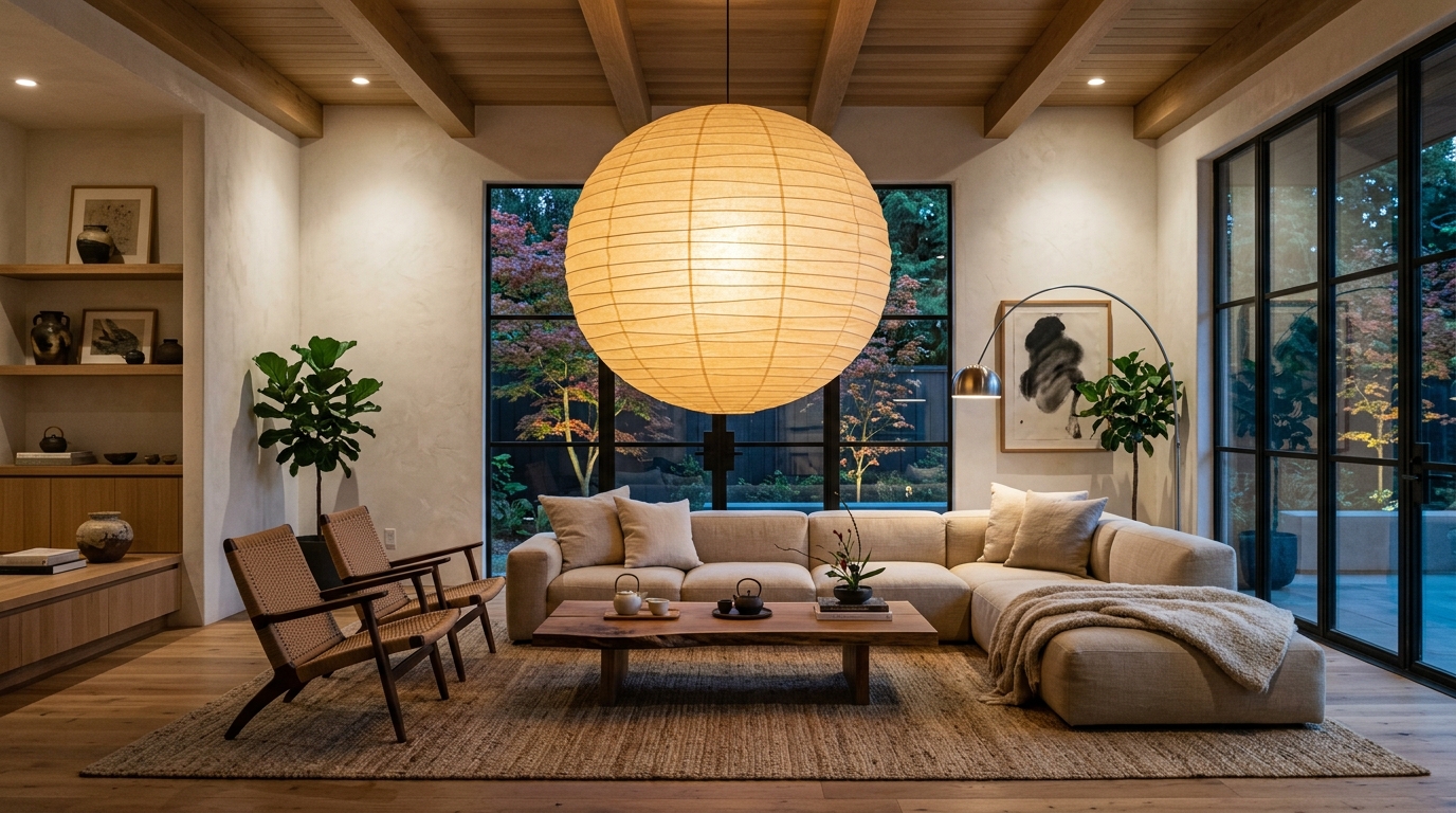 Sculptural Oversized Paper Pendant Lights