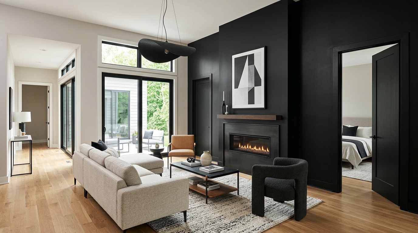 Sherwin-Williams Tricorn Black (SW 6258)