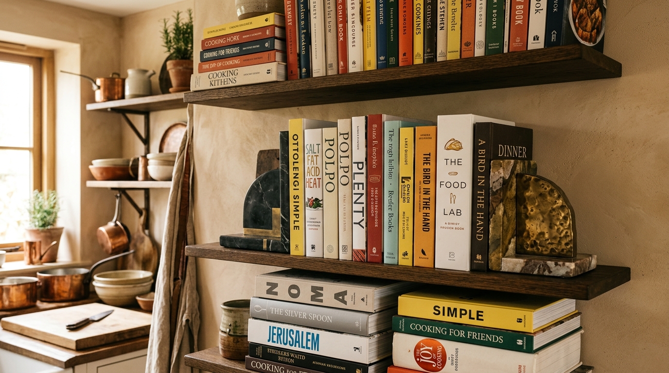 Show Off Cookbooks With Decorative Bookends