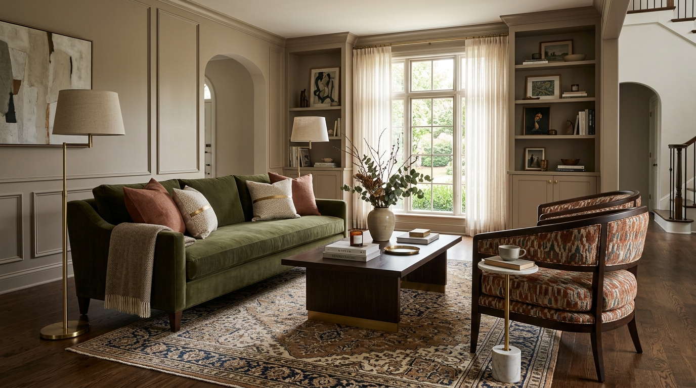 Single Accent Chair Focal Angle
