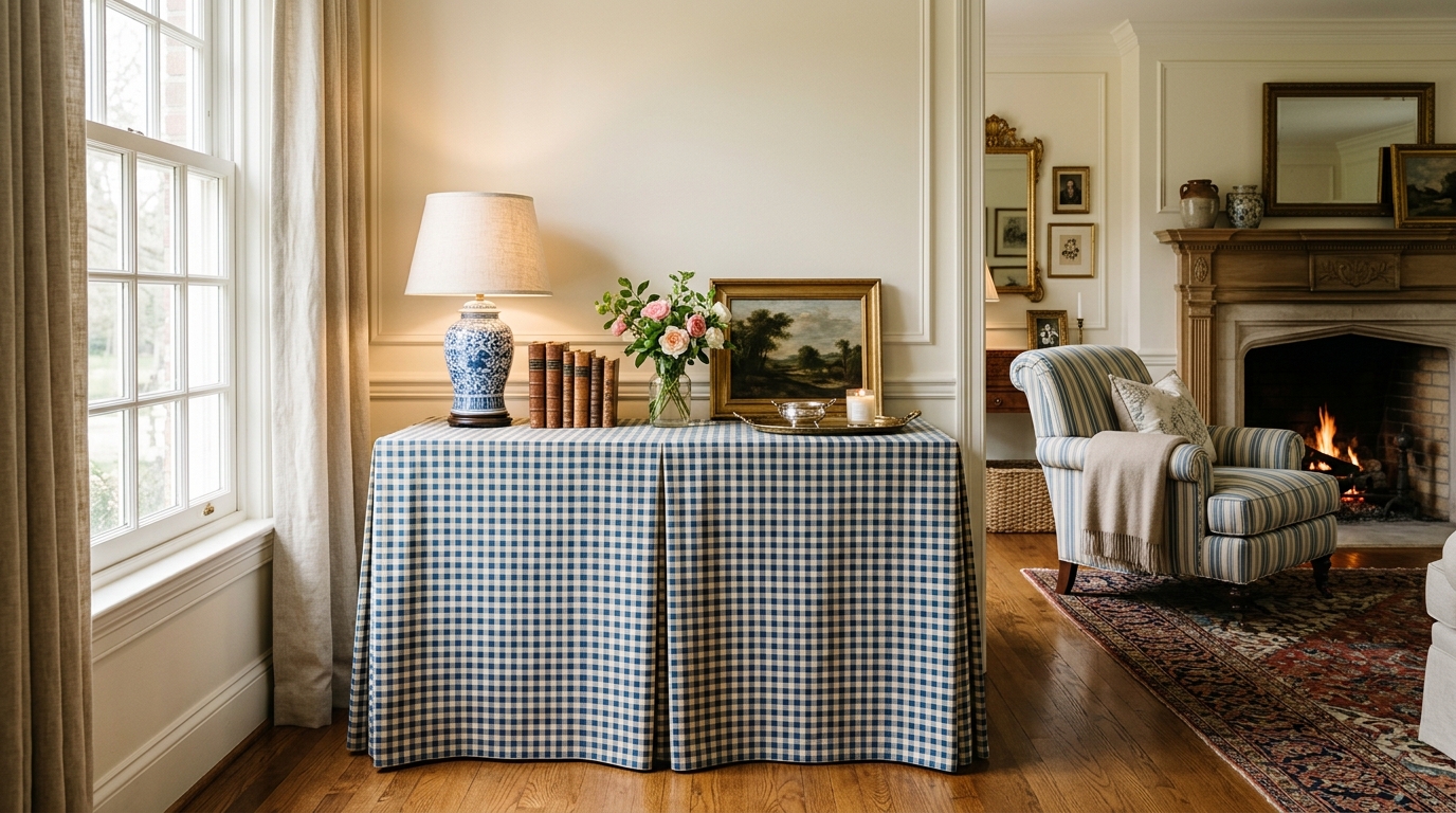 Skirted Console Tables