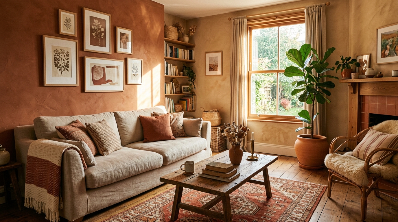 Swap Cool Gray Paint for Earthy Terracotta and Clay