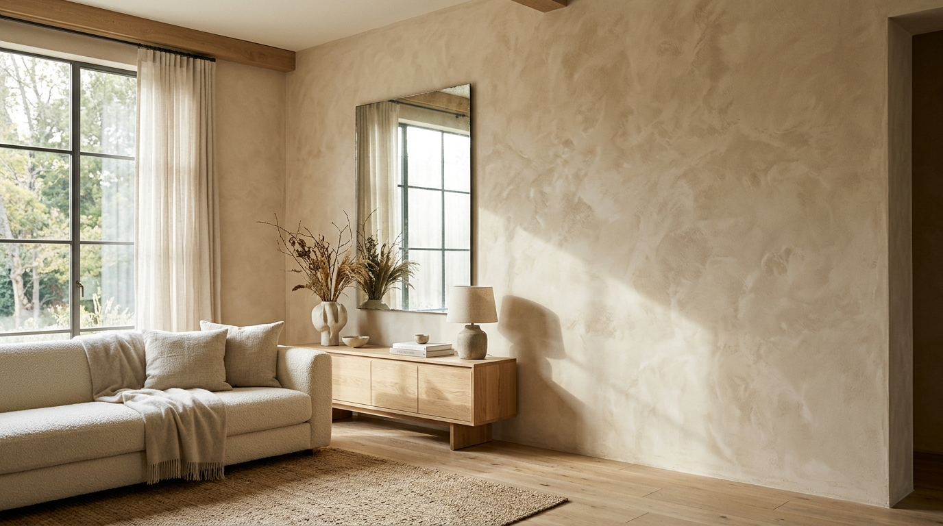 Textural Roman Clay Wall Finishes