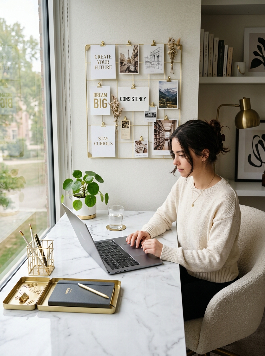 The "Command Center" Desk Styling