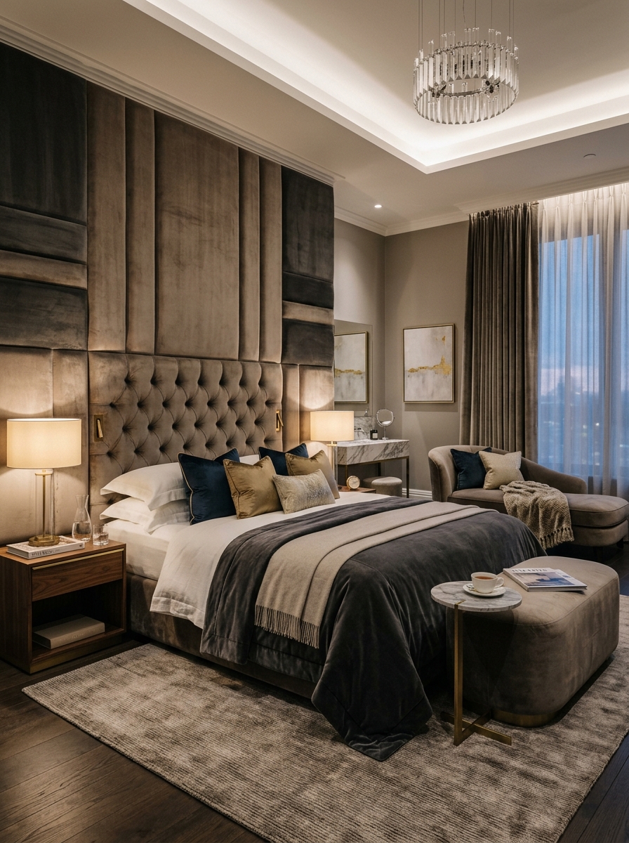 The Upholstered Anchor of a Soft Headboard