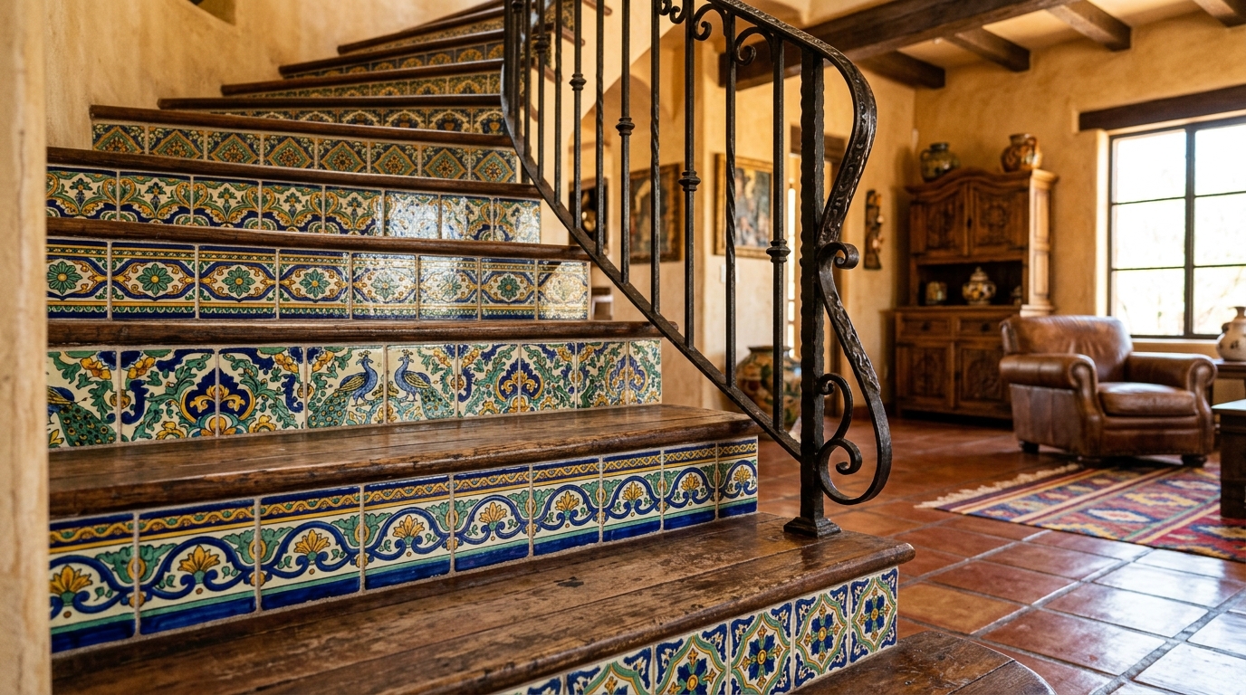 Traditional Talavera Tile Details