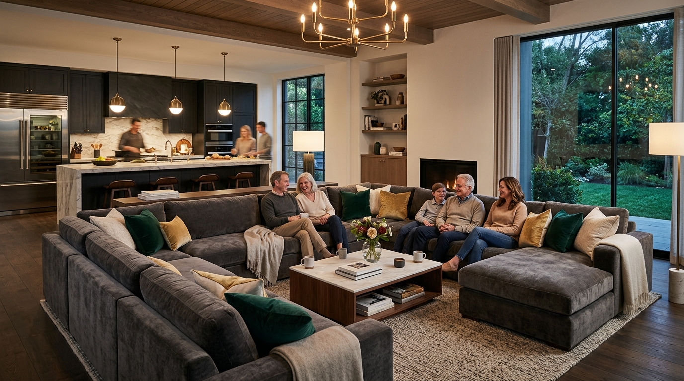 Utilize Modular Sectionals for Flexible Seating Arrangements
