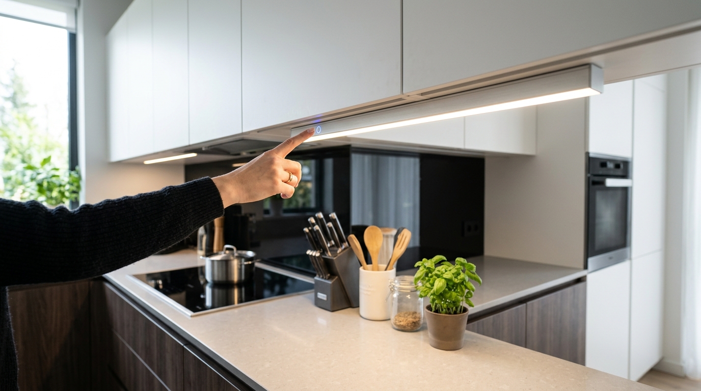 Utilize Touch-Activated Lighting Bars for Quick Meal Prep