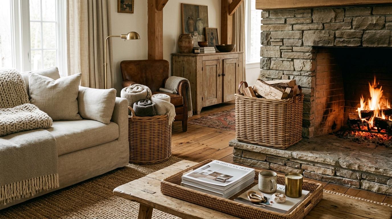 Wicker and Rattan Baskets