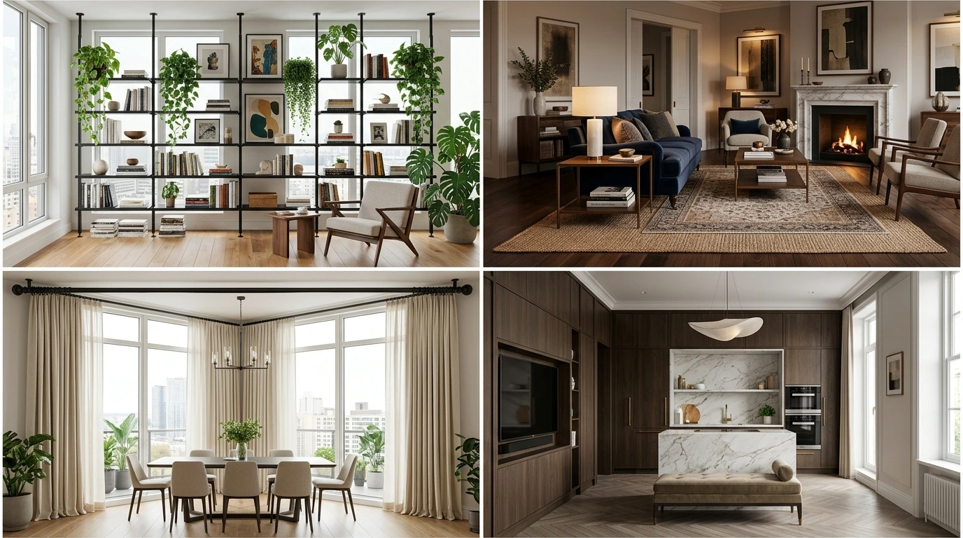 Zoning a Small Apartment Without Walls