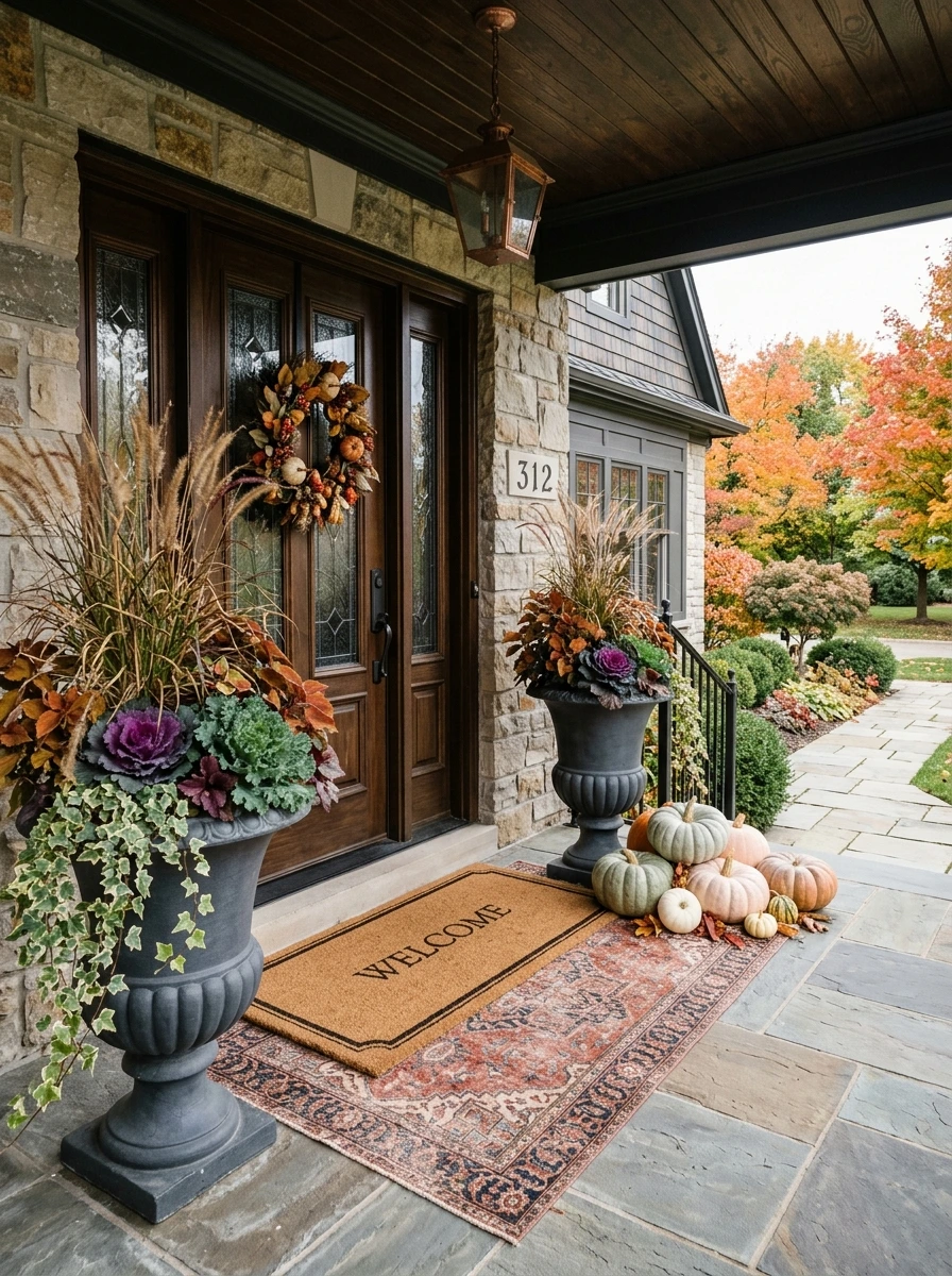 Fall Front Porch Ideas for a Sophisticated Entryway