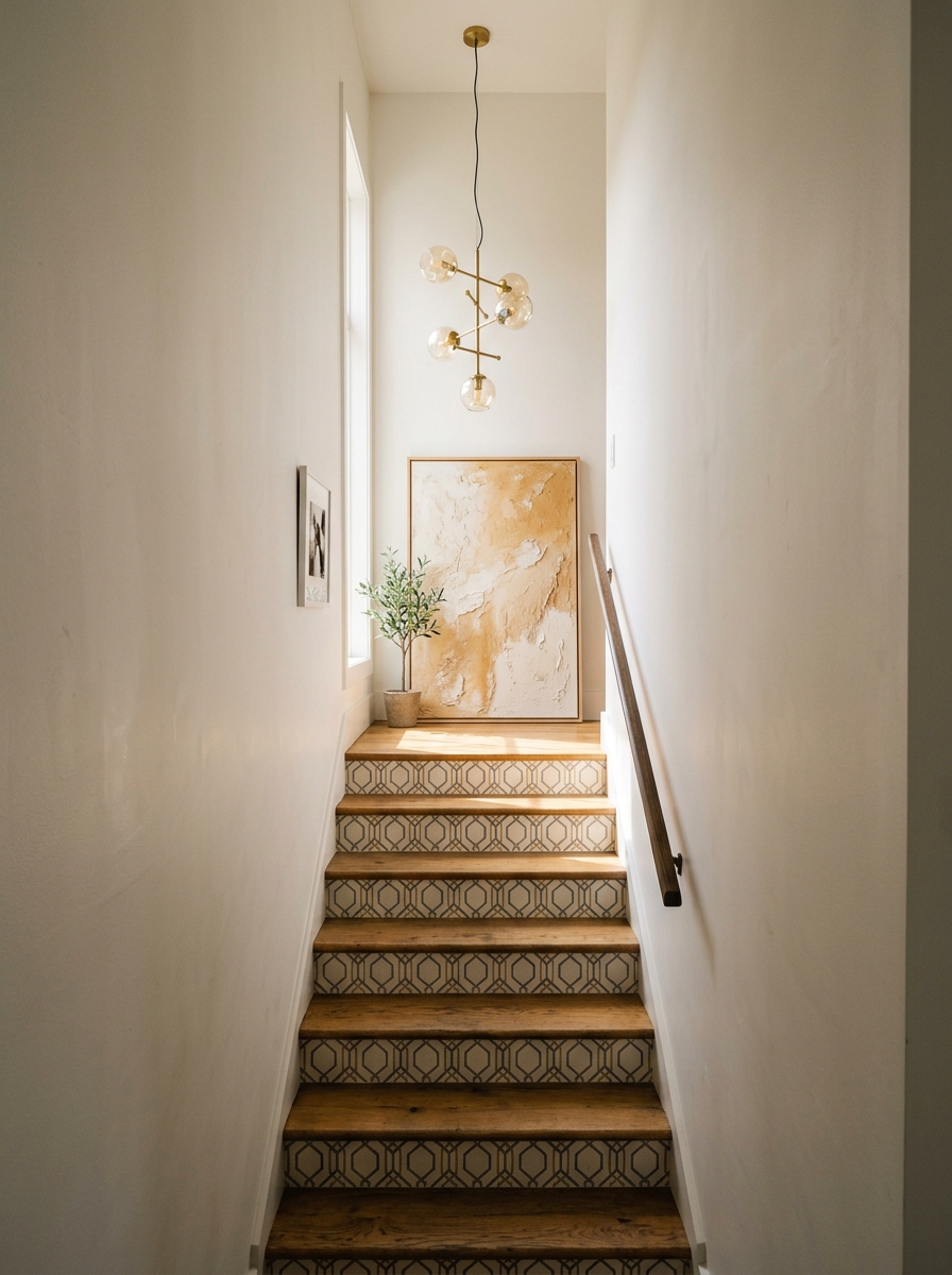 Stop Ignoring the Tall Wall Above Your Stairs