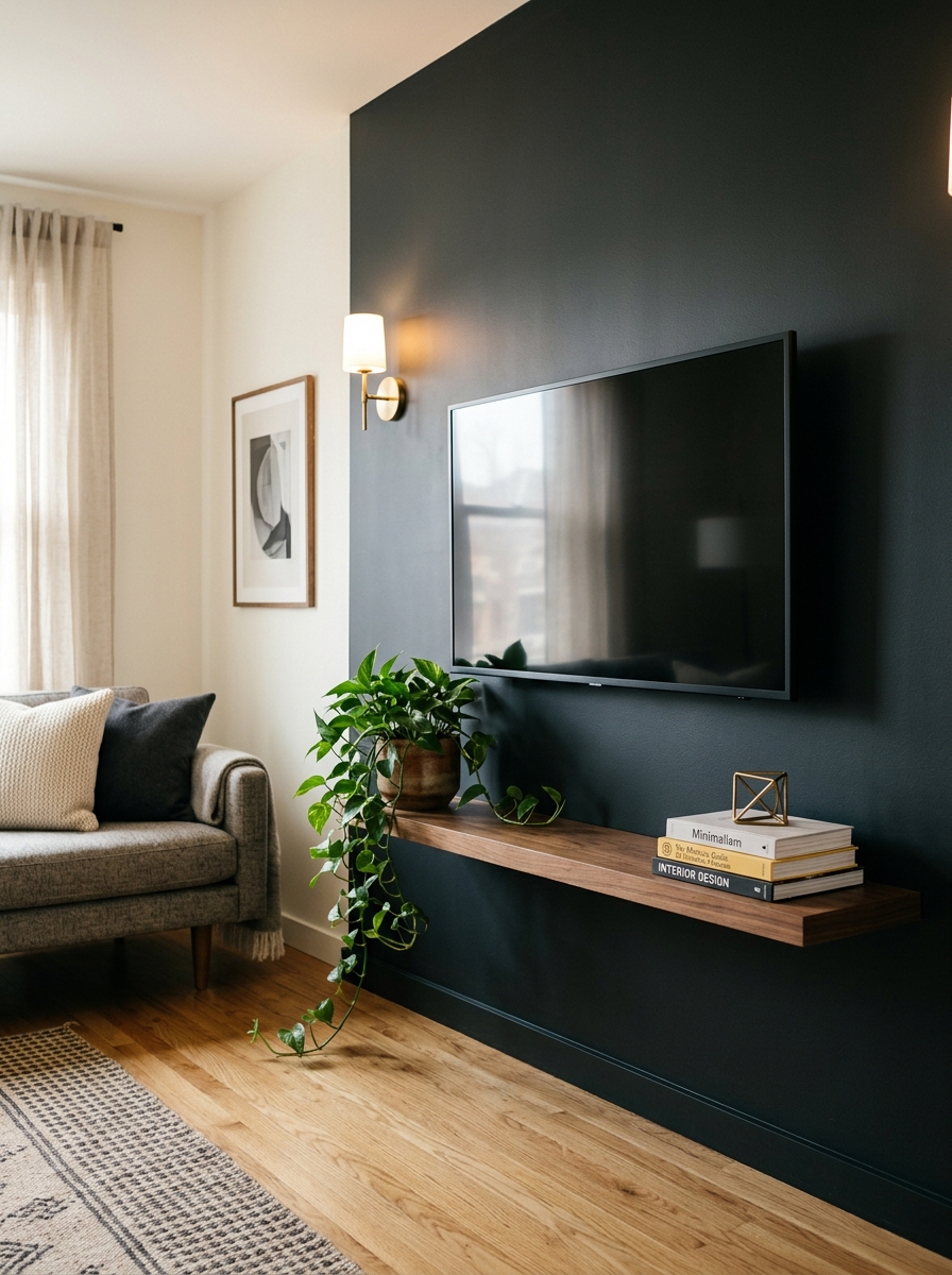 The Clever TV Wall Solution for Small Living Rooms