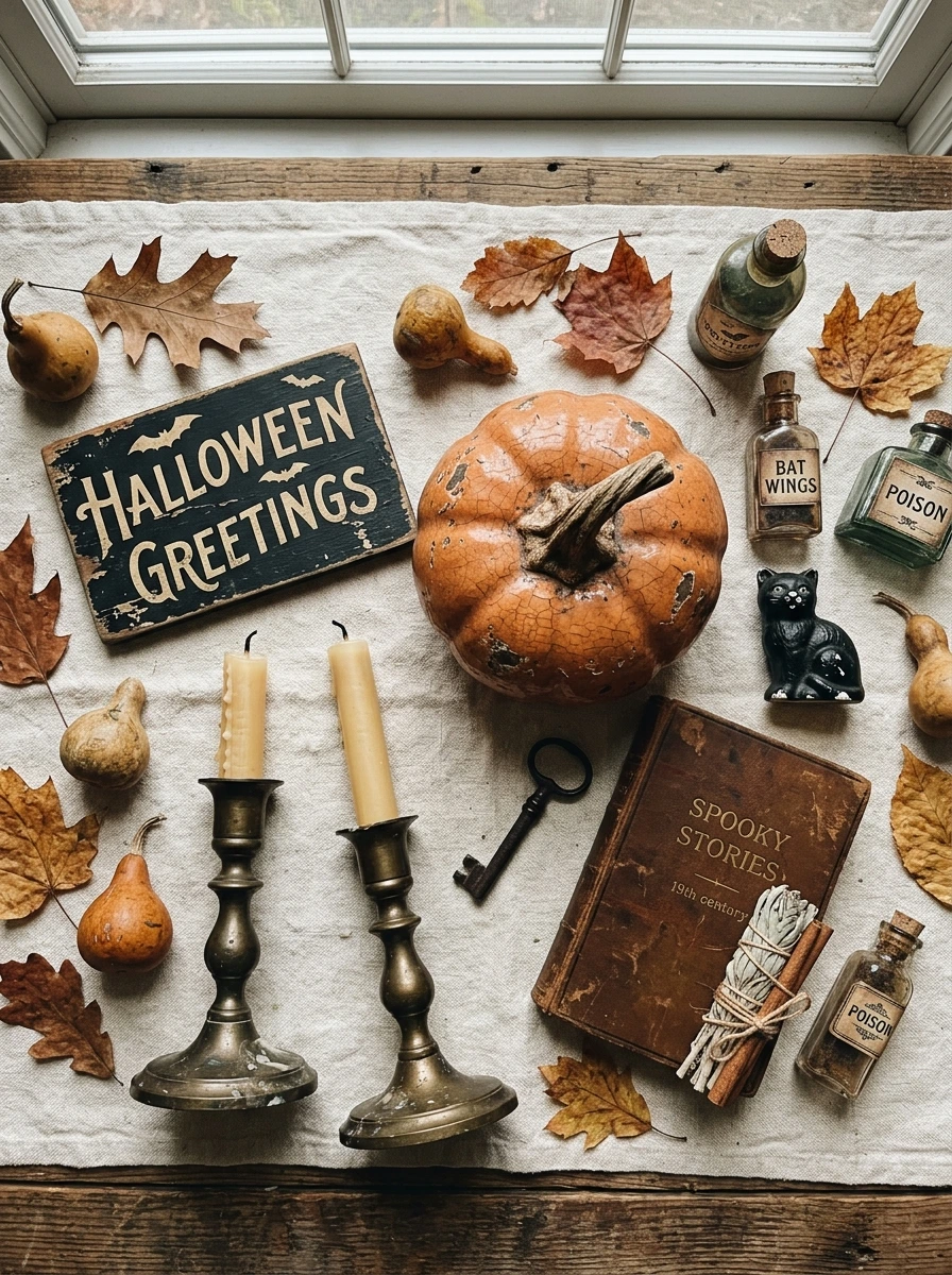 Antique Halloween Decor Aesthetic for a Collector's Dream Feed