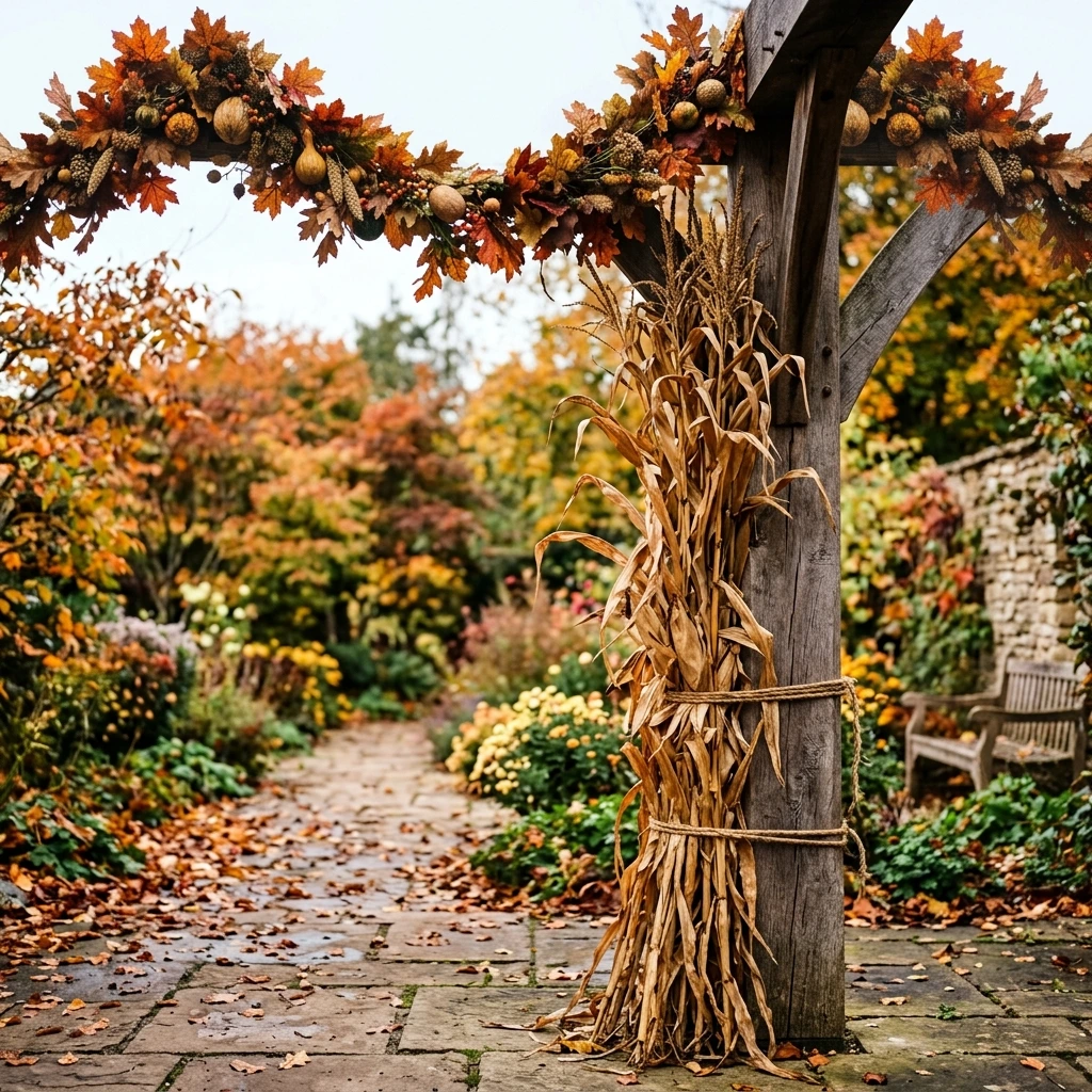 Assemble a Cornstalk Outdoor Display