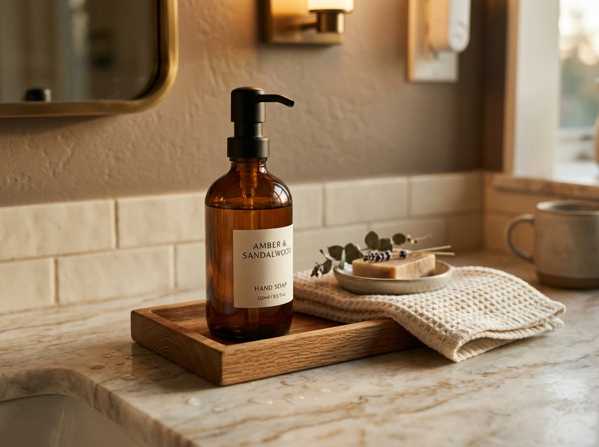Autumn Soap Dispenser and Tray Styling