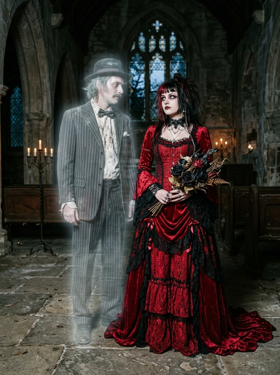 Beetlejuice and Lydia Deetz Couple Costumes