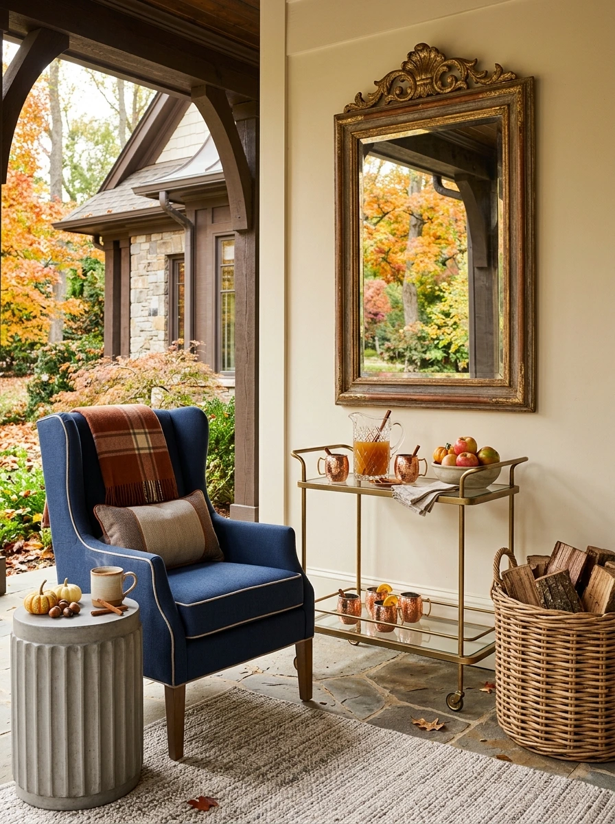 Bring Interior Elegance Outside with Fall Front Porch Ideas