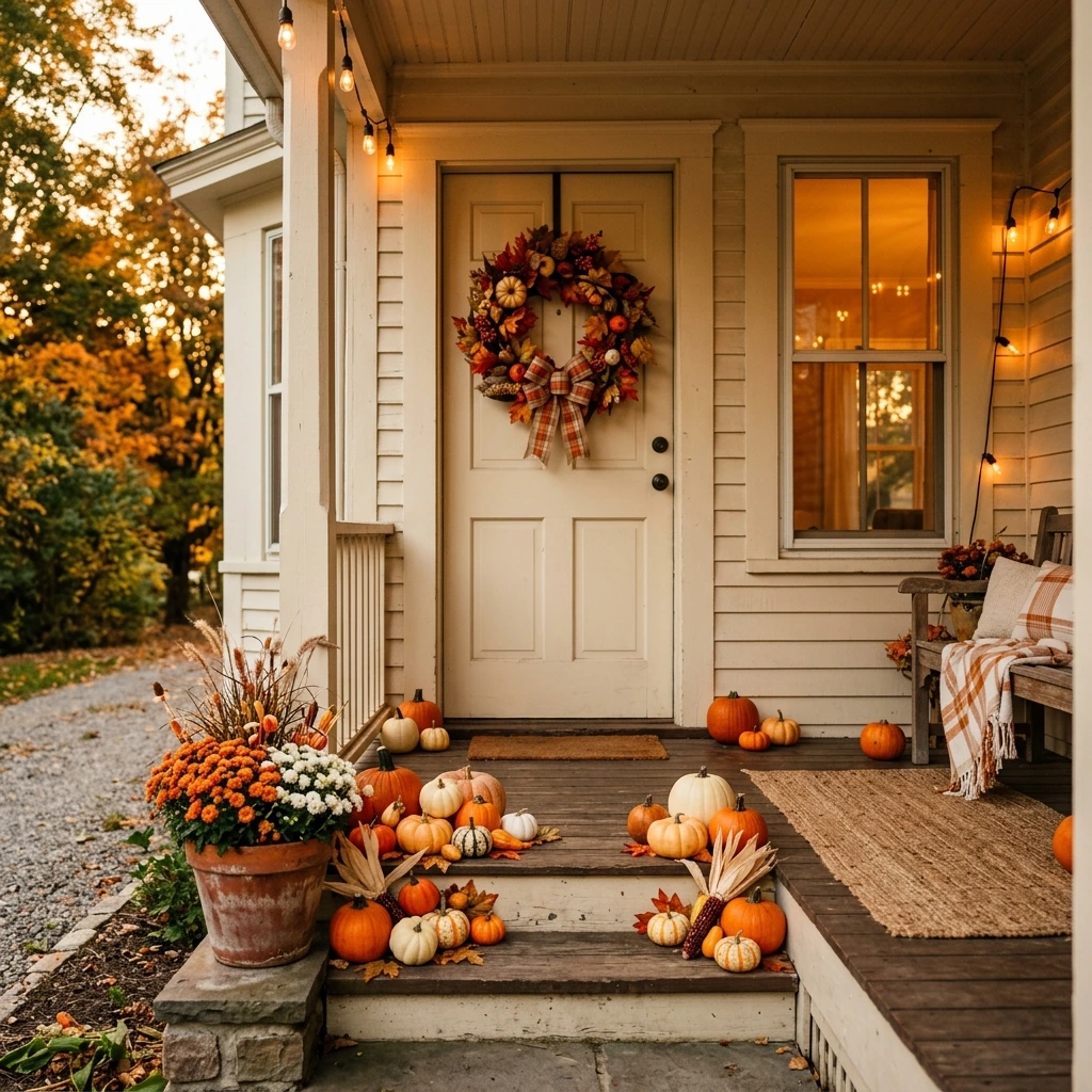 Budget Fall Entryway Transformation Under $50