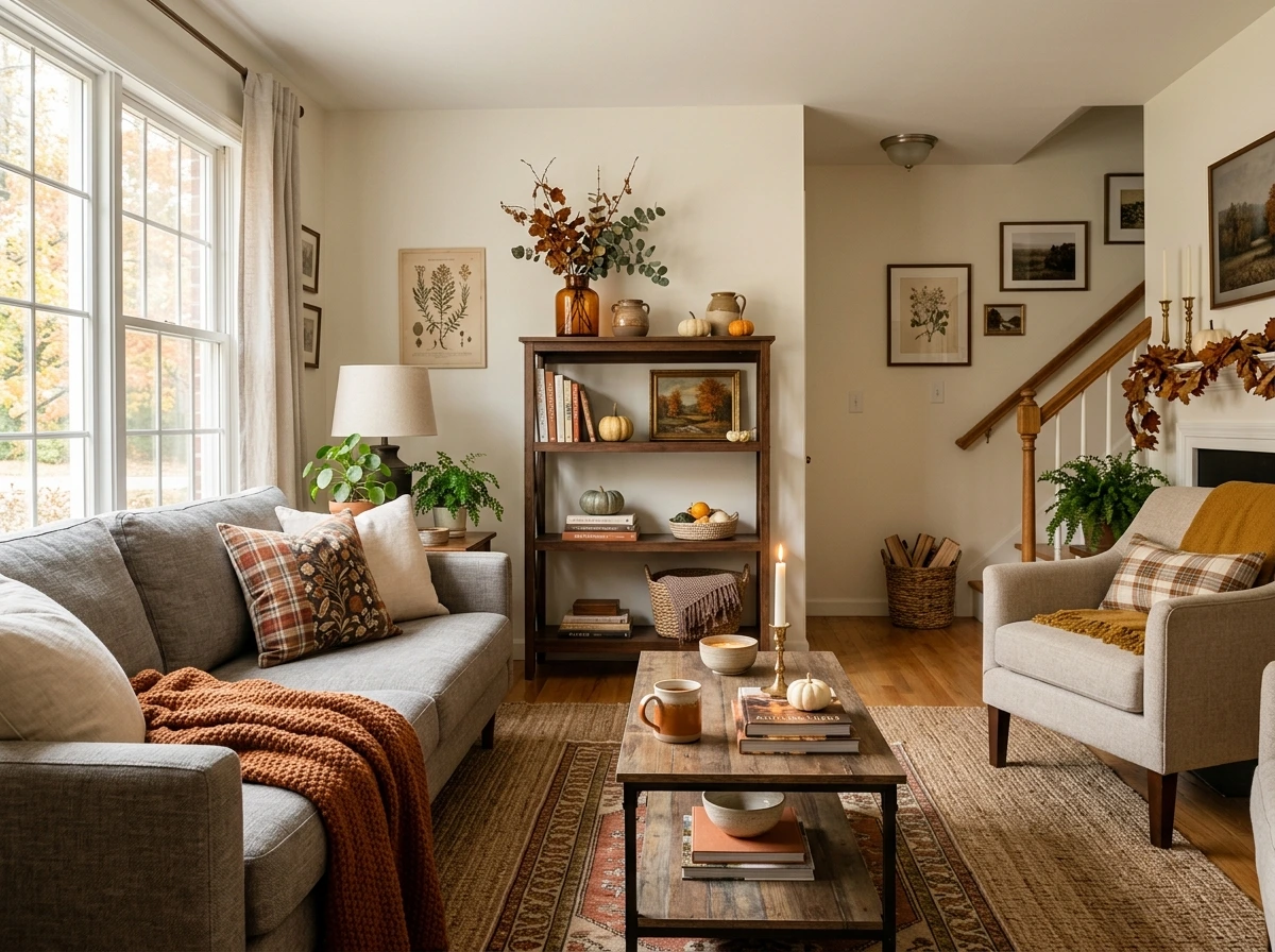 Budget Fall Living Room Transformation