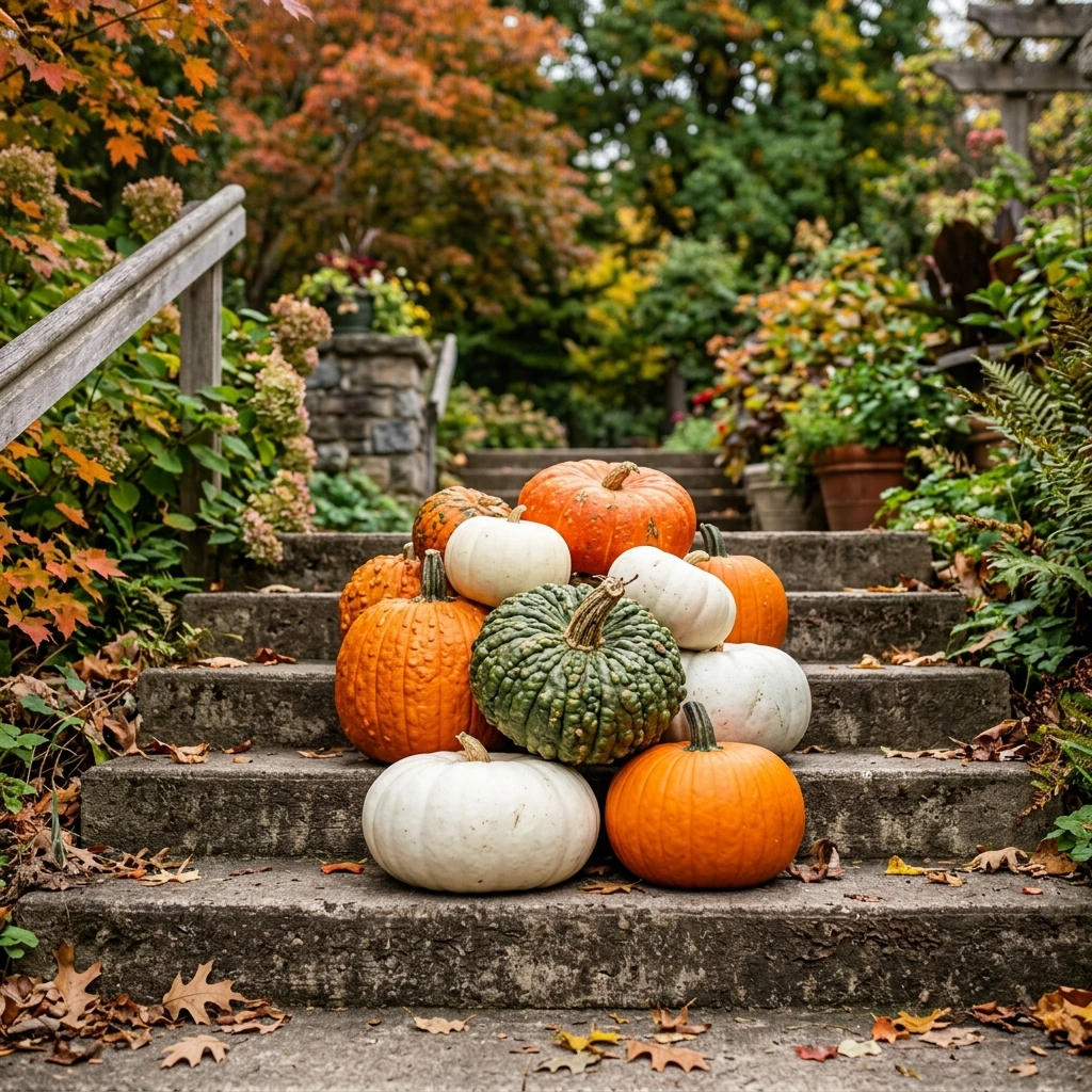 Build a Layered Pumpkin Cluster Patio Decor