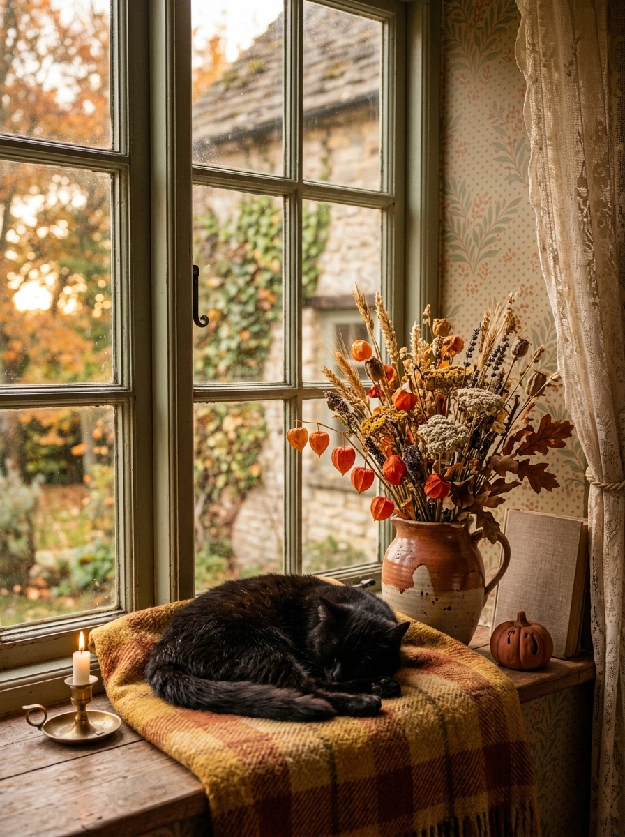 Cottagecore Halloween Wallpaper Full of Cozy Autumn Charm