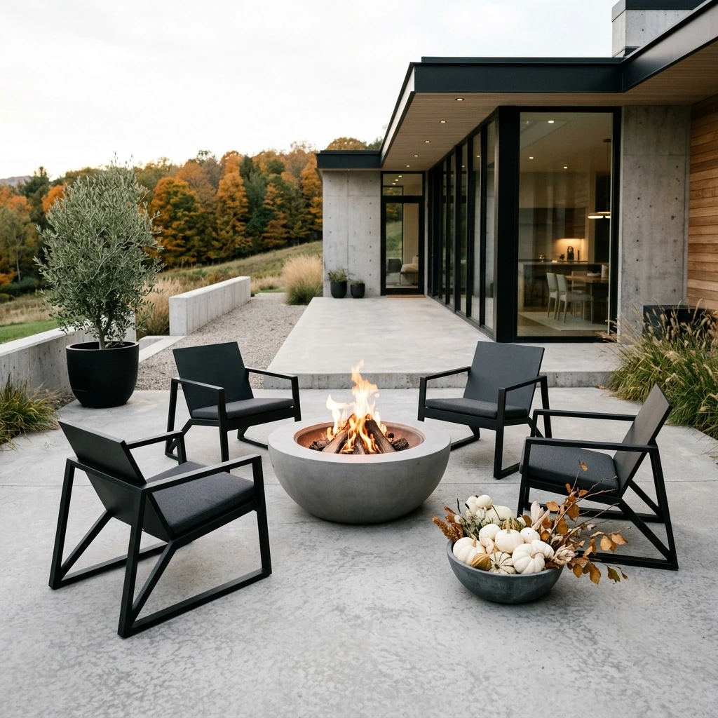 Create a Modern Minimalist Fall Patio