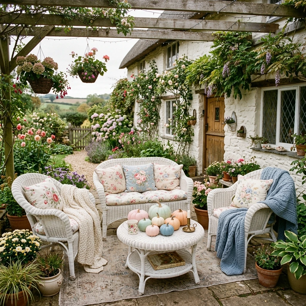 Design a Cozy Cottagecore Autumn Patio