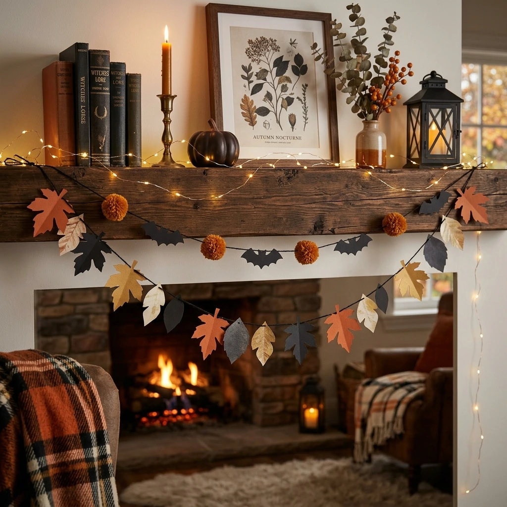 DIY Halloween Garlands for Doorways and Shelves