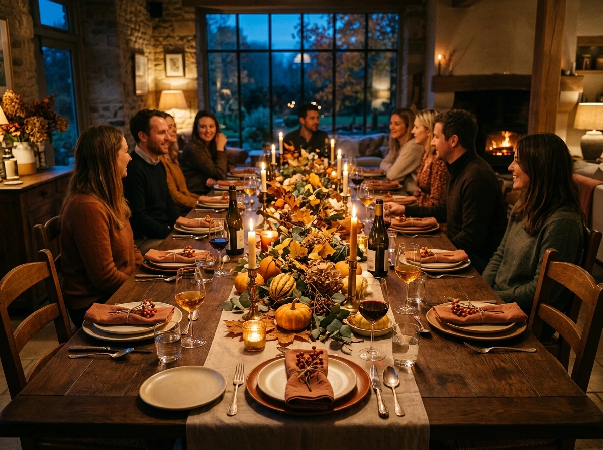 Fall Dining Table Centerpiece
