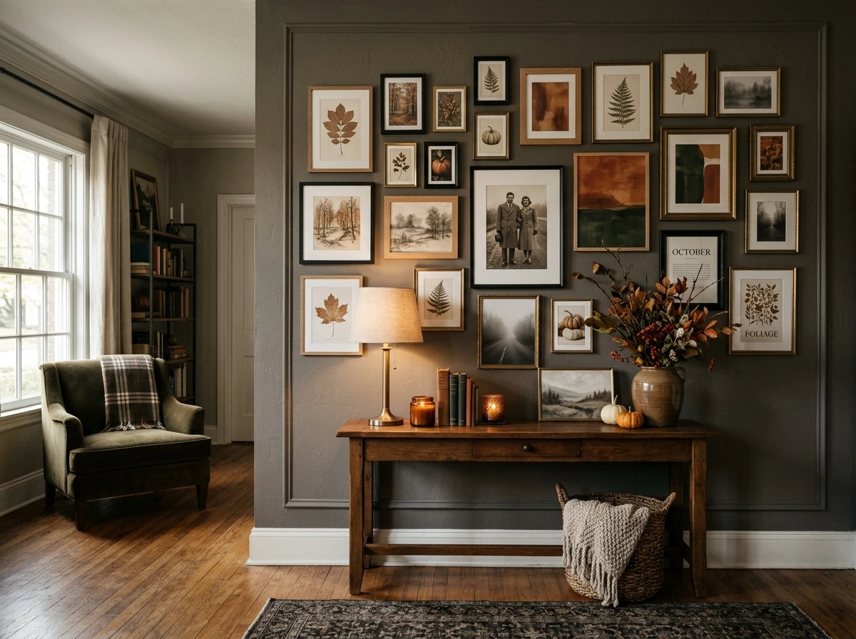 Fall Gallery Wall Ideas That Mix Frames Without Looking Busy
