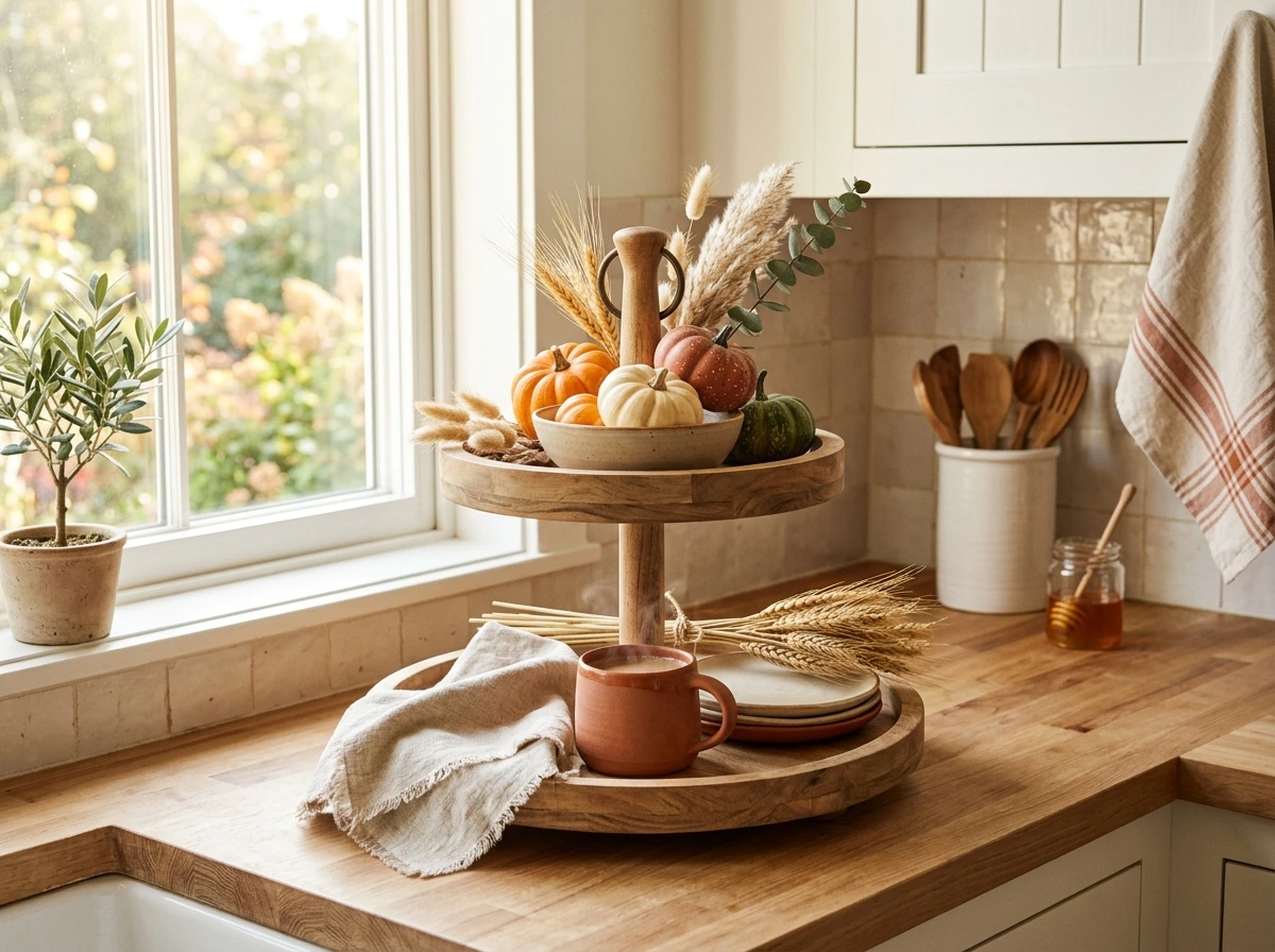Fall Kitchen Counter Styling That Feels Effortless