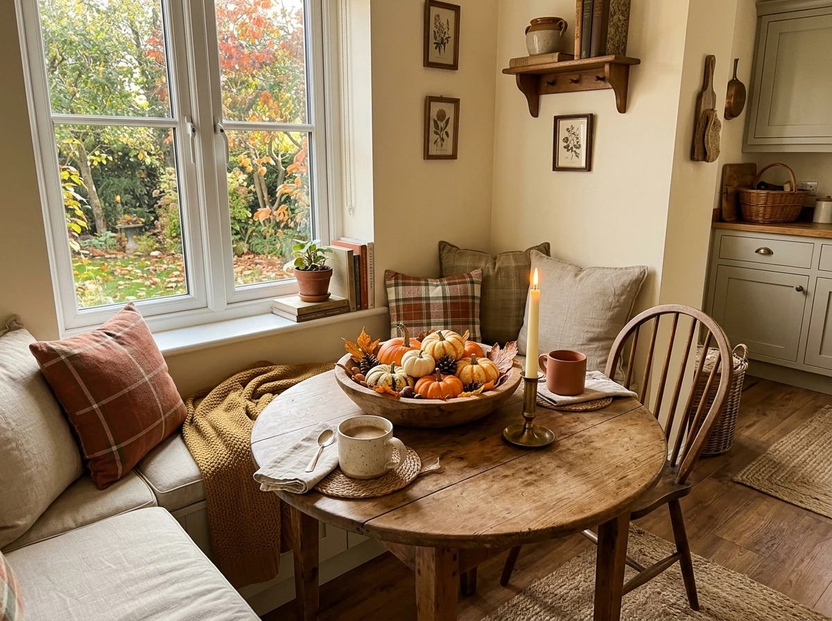 Fall Kitchen Table Centerpiece