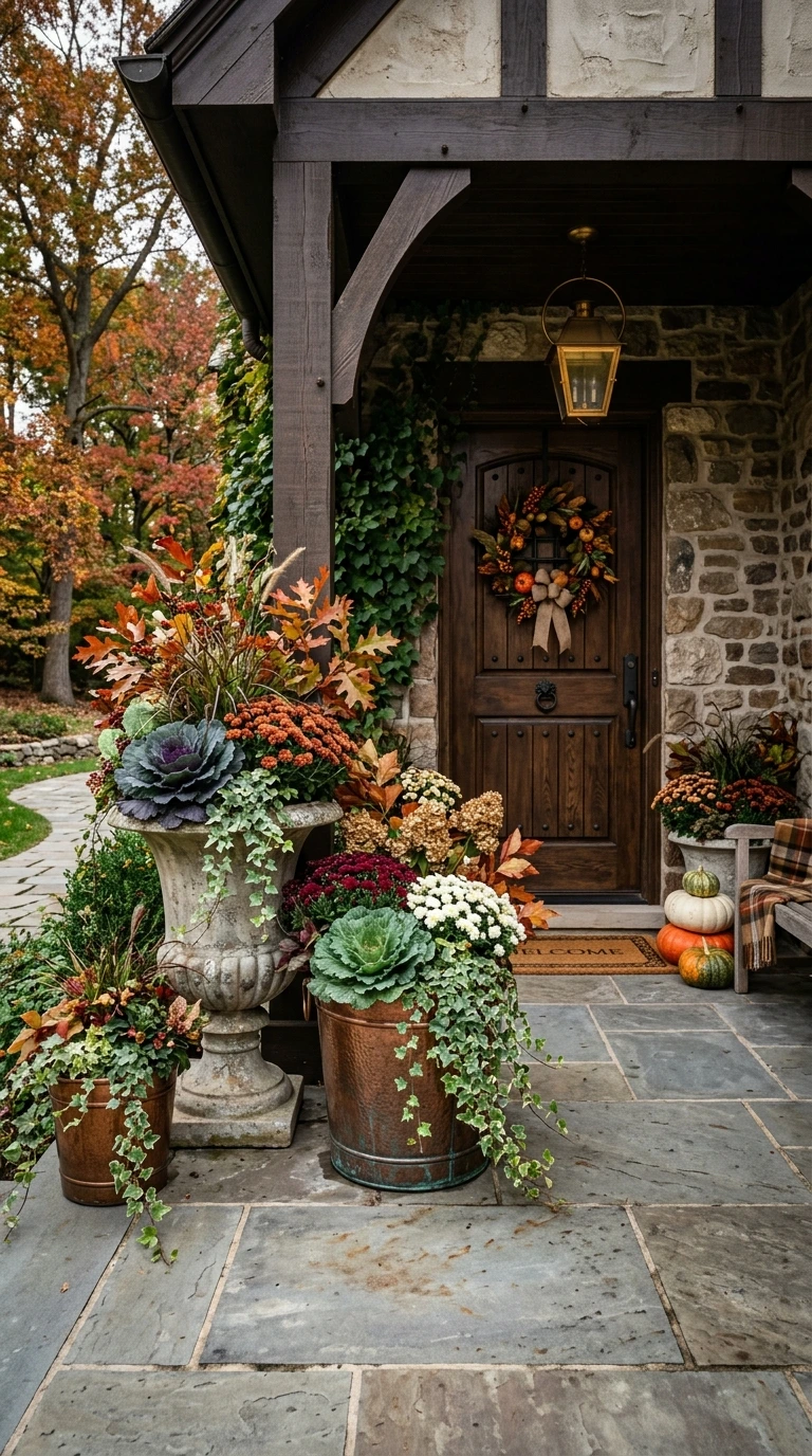 Fresh Fall Porch Decor Ideas for Planters
