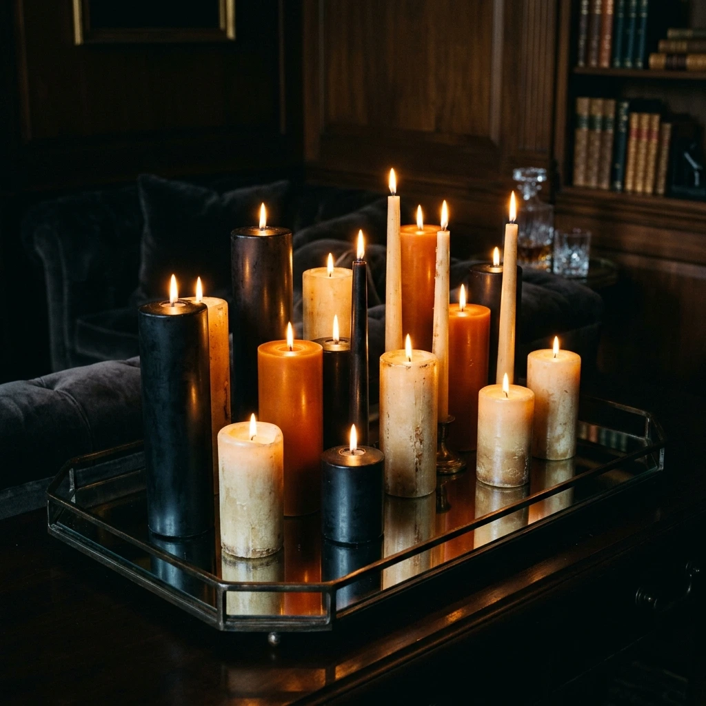 Halloween Candle Decor for Moody Lighting