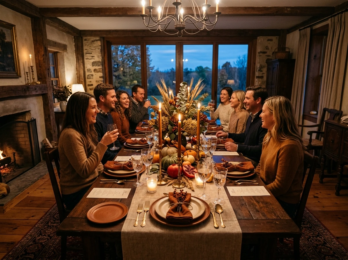 Harvest Fall Dining Room Full Look