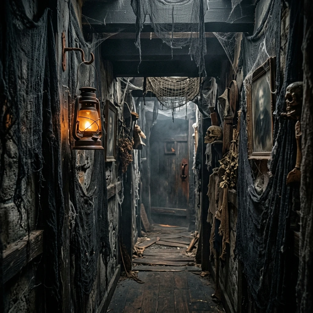 Haunted House Halloween Entryway Decor