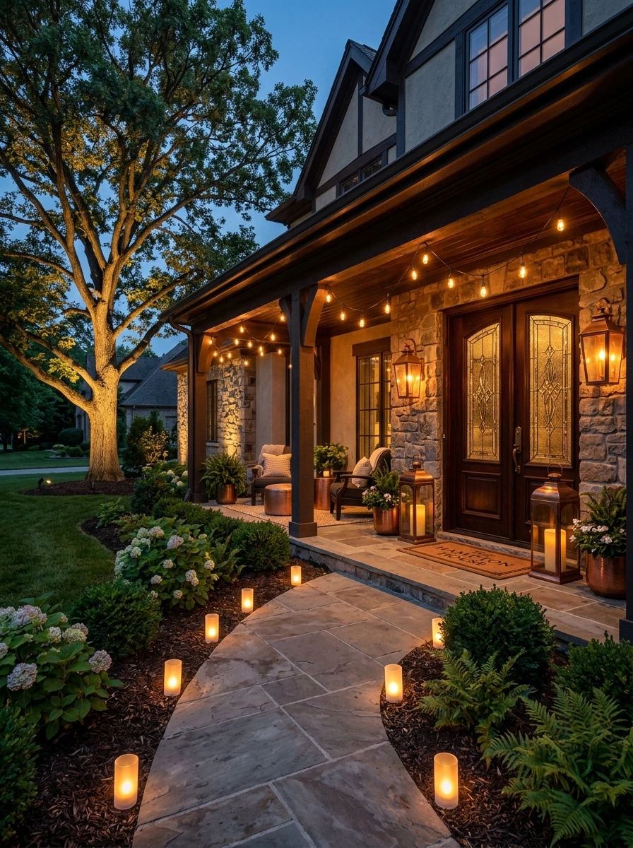 Illuminate with Warm Outdoor Lighting