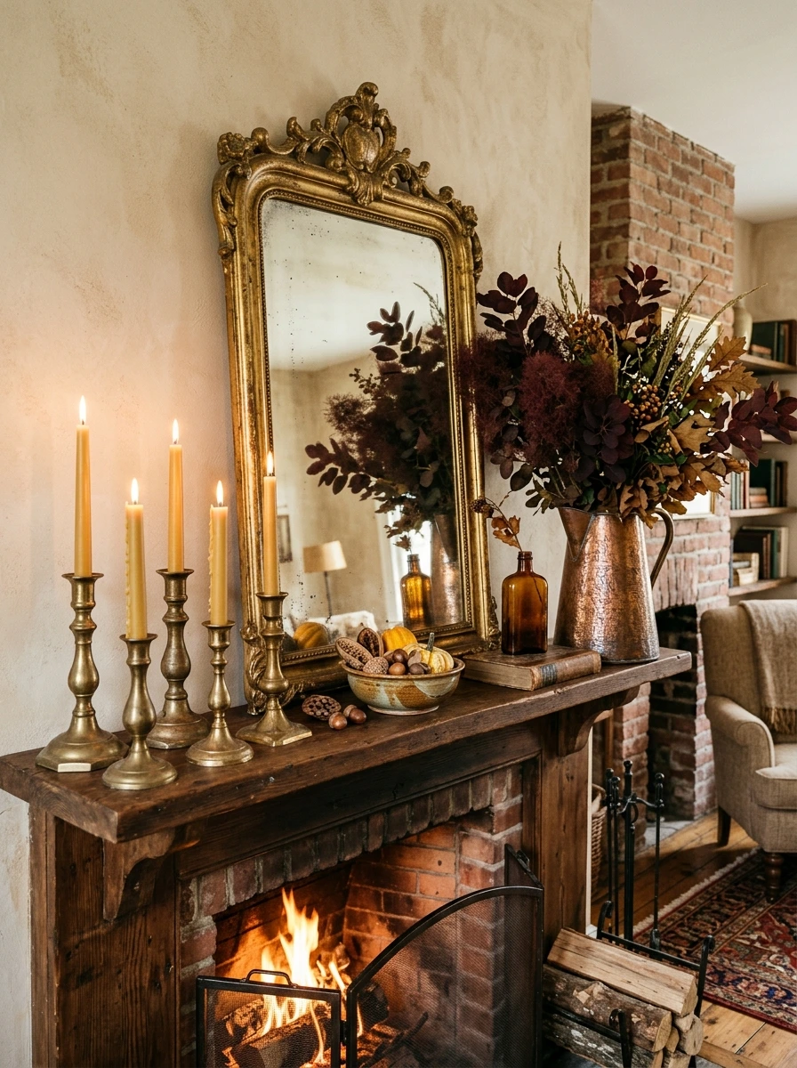 Incorporate Warm Metals and Vintage Finds