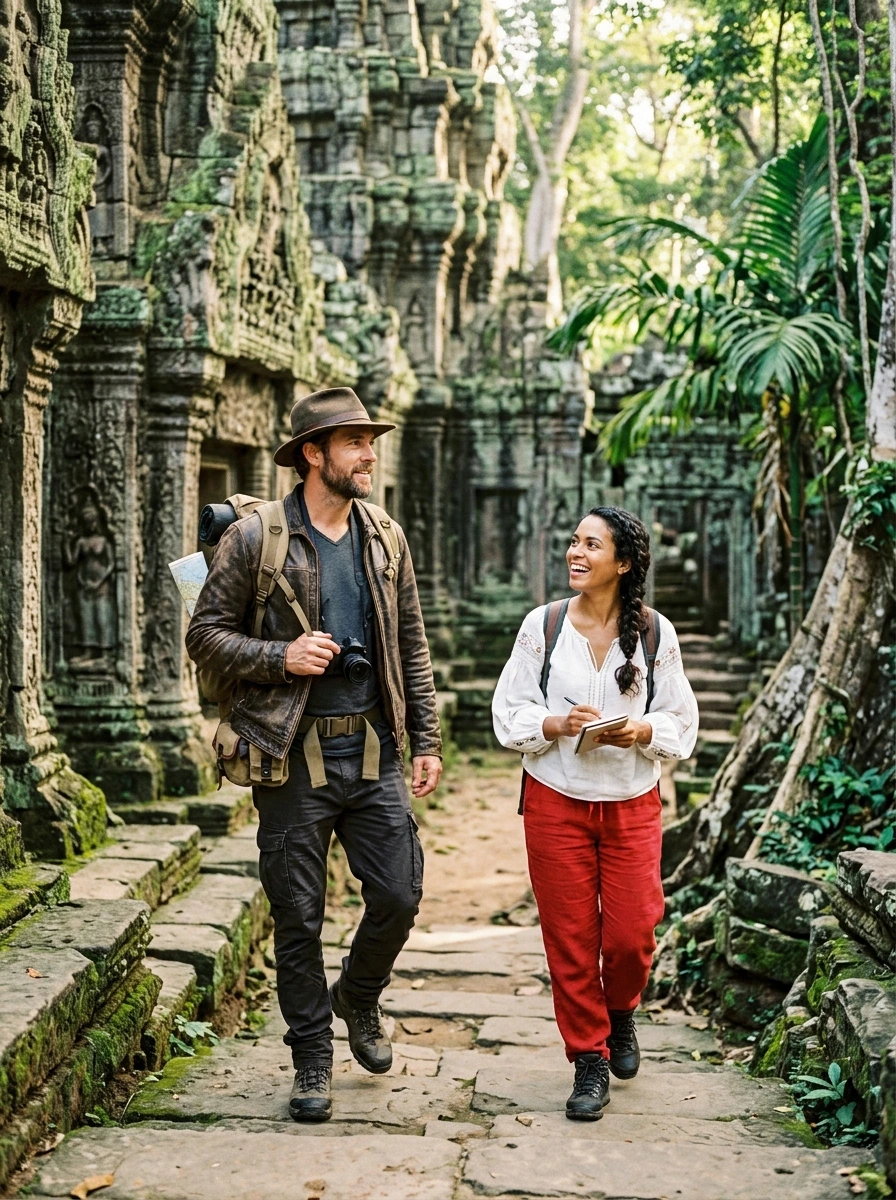 Indiana Jones and Marion Ravenwood Creative Couple Costumes