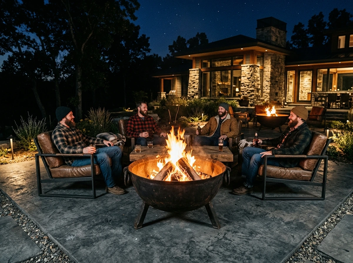Industrial Raw Iron Heavy-Gauge Fire Pit Rings