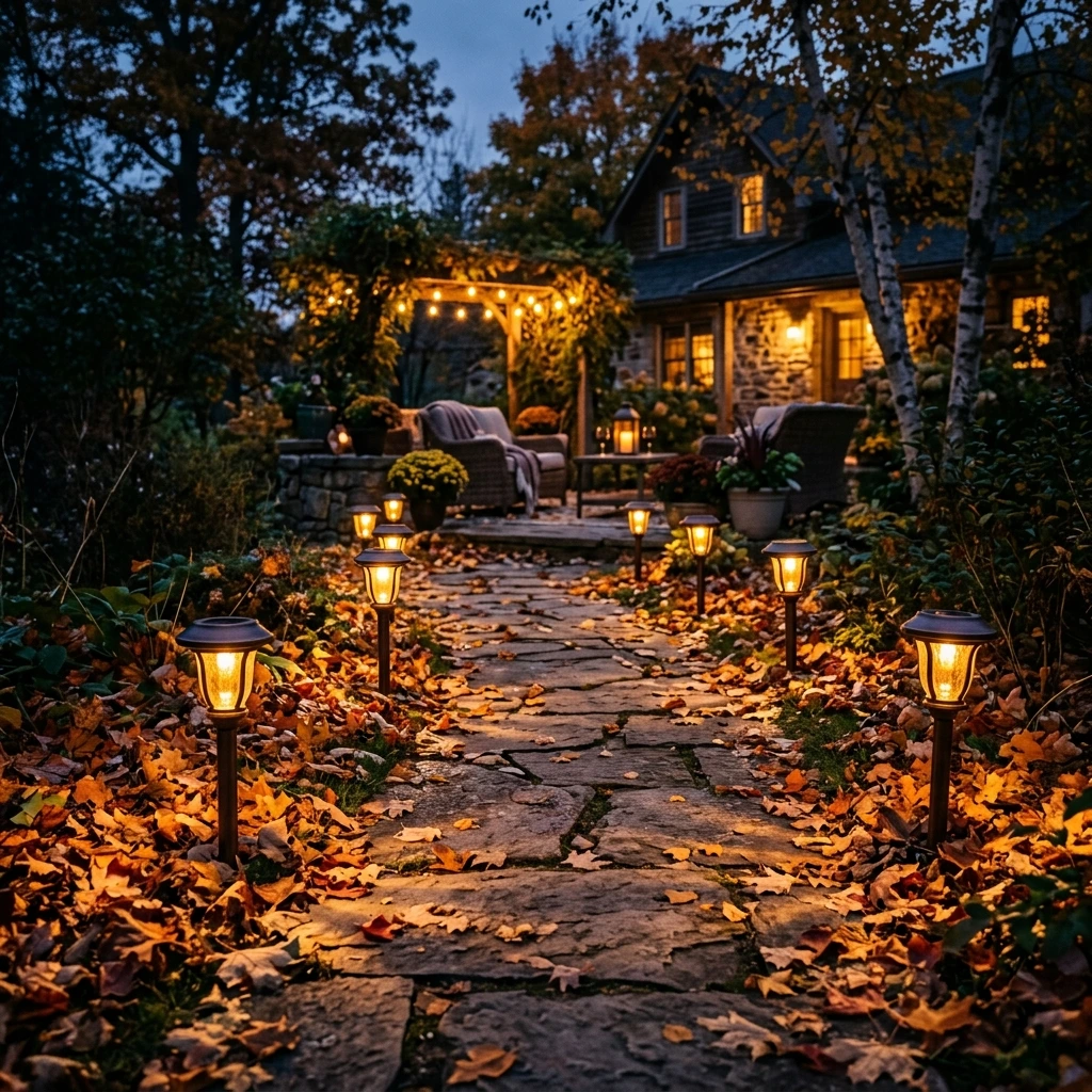 Install Cozy Fall Solar Path Lights