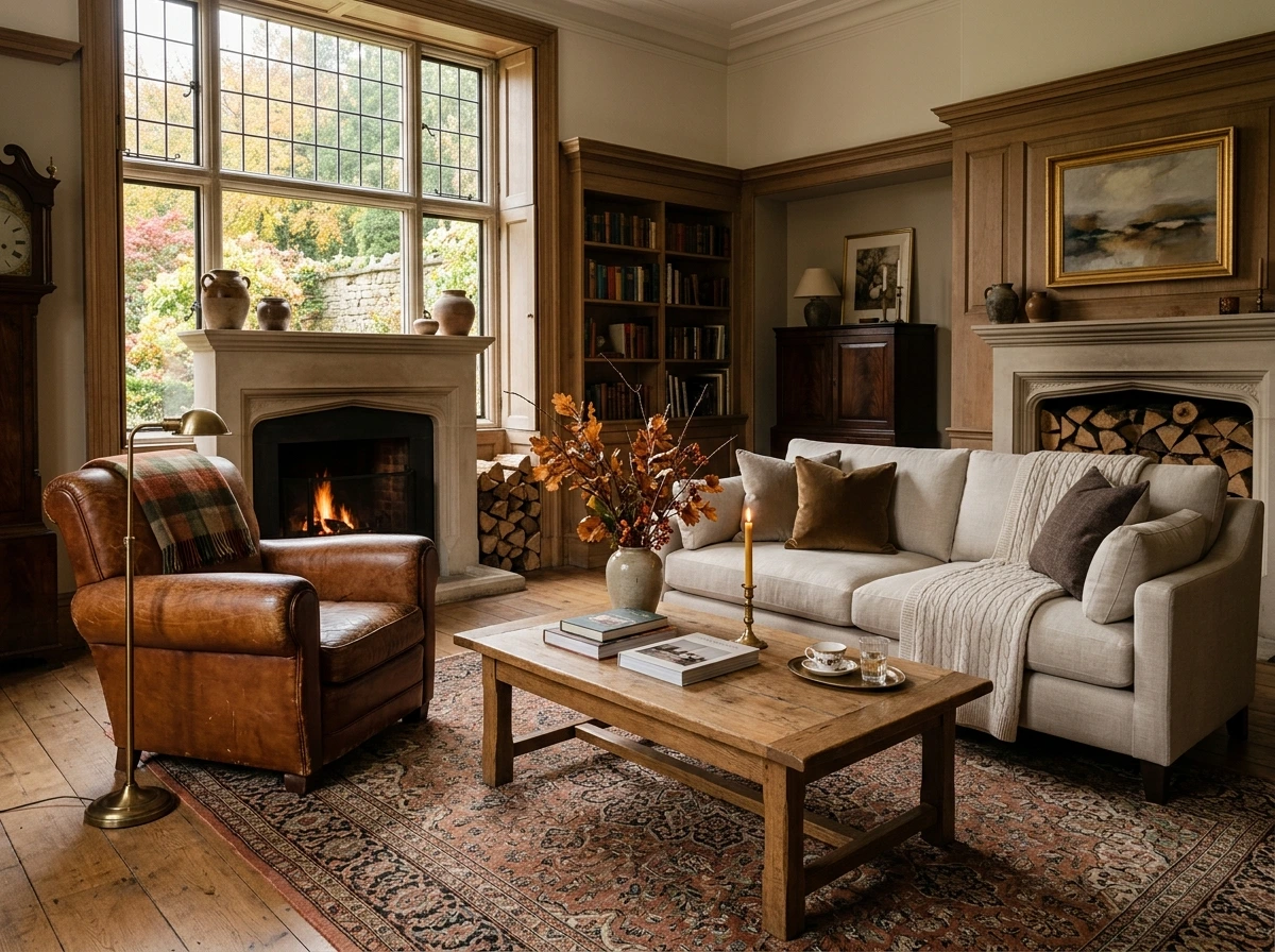 Leather And Linen Fall Sofa Styling For A Quiet Luxury Look